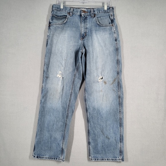 Carhartt Other - Carhartt Jeans Men's 32x29 Light Wash Denim Relaxed Fit Distressed Workwear Pant